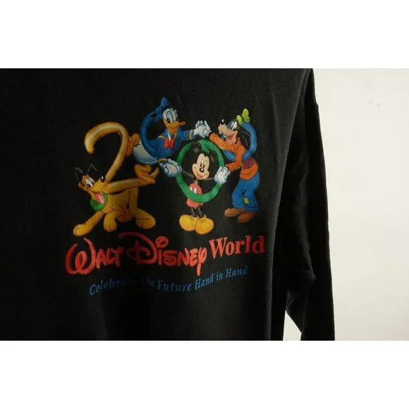 Vintage Disney World Y2K 2000 Millennium Celebration Women's Large Sweatshirt - Picture 4 of 8